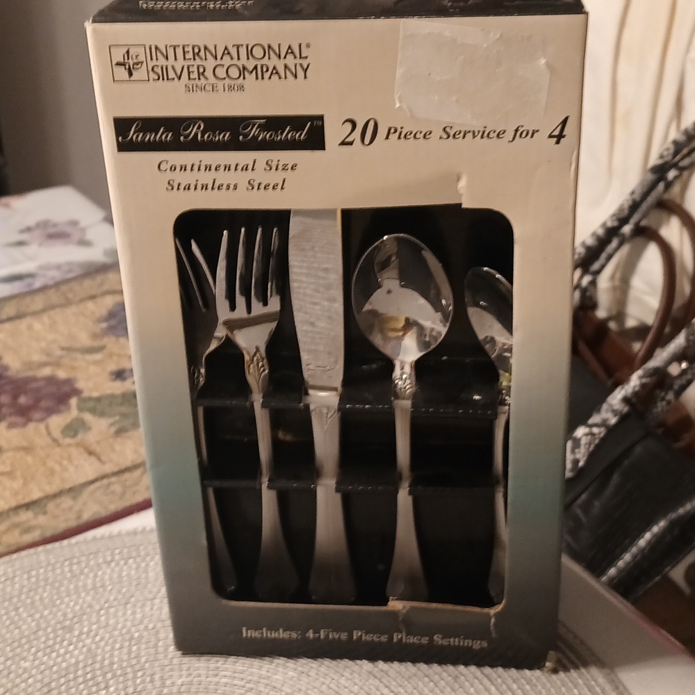 International Silver Company 20 piece set Service for 4